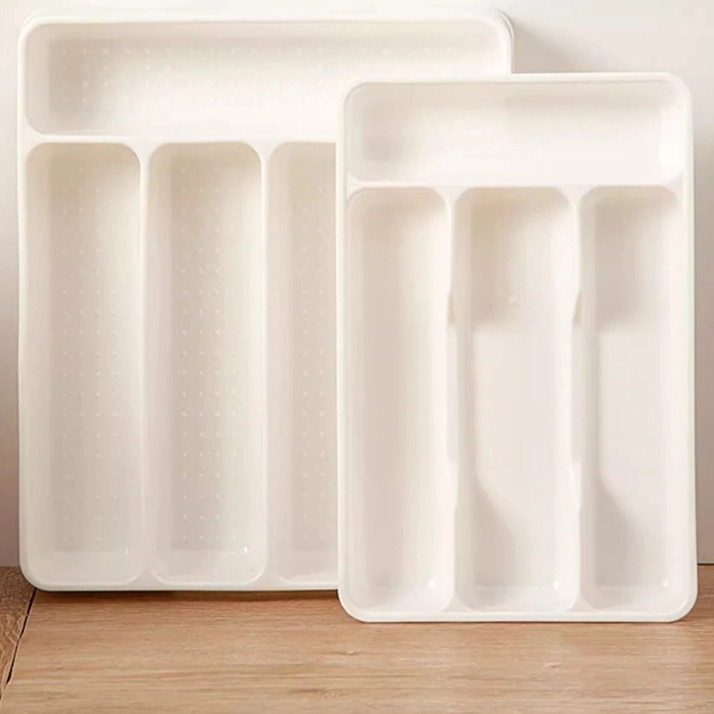 Drawer Organizer Peg - Hochwertiger Besteck-Organizer mit 4/5 Fächern, rechteckig,