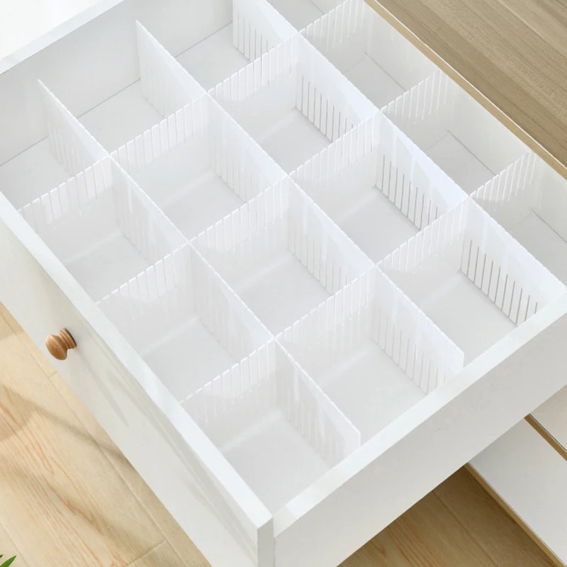 Drawer Organizer Peg - 4/8/12 Stück Verstellbare Schubladenteiler DIY Aufbewahrungsregale