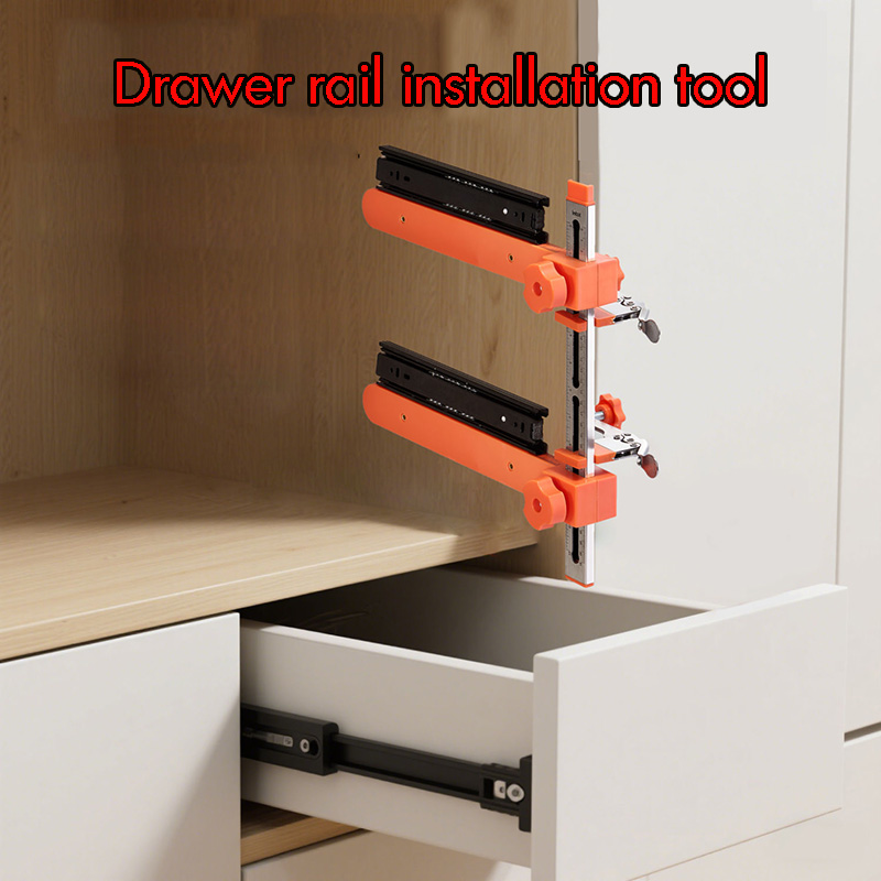 Drawer Organizer Peg - Holzbearbeitungs-Werkzeuge für Schubladenführungen: Schnellbefestigungs-Clip zur Schubladenmontage,