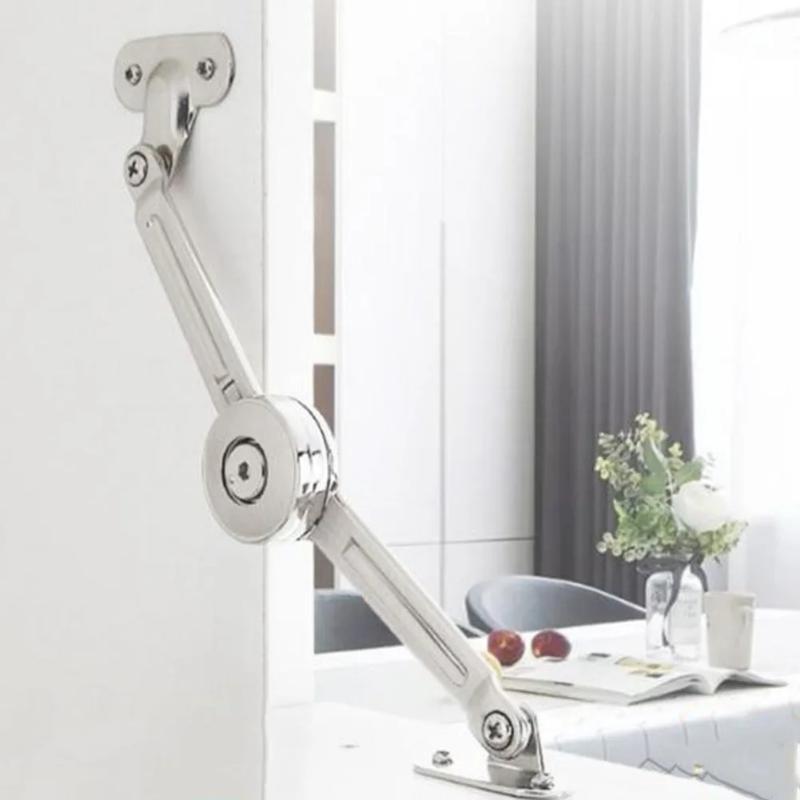 Soft Close Hinge - Deckelstützscharnier aus Satin-Nickel mit Soft-Close-Funktion für