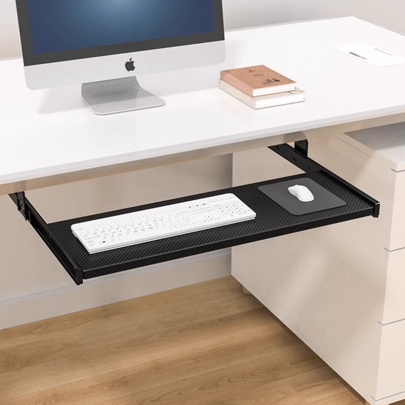 Drawer Organizer Peg - Untertisch-Tastaturablage mit Gleitschiene und Höhenverstellbarer Schublade,