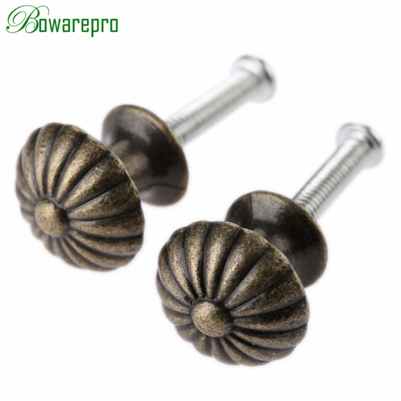 Cabinet Knob Round - 2 Stück Mini-Möbelgriffe, runder Schrankgriff, antike