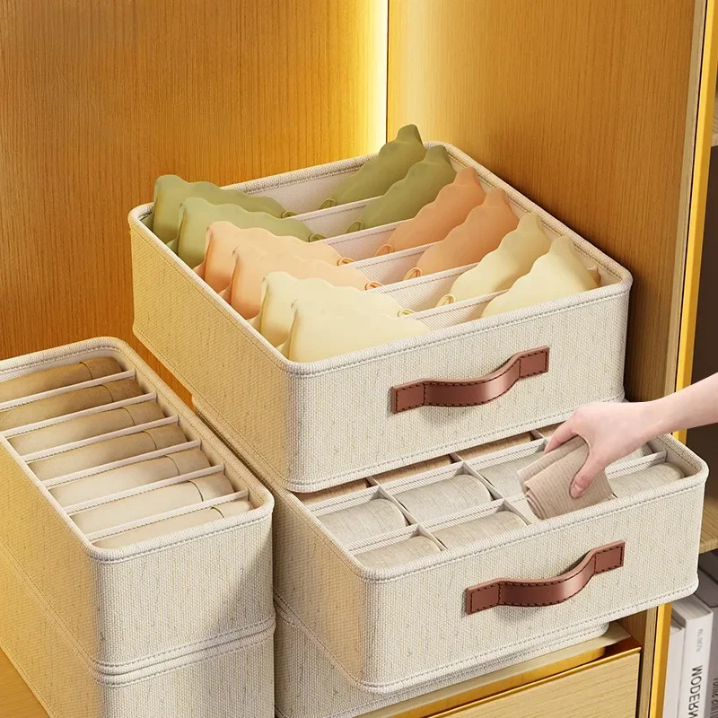 Drawer Organizer Peg - 1–5 Stück Stoff-Schubladen-Organizer für Unterwäsche, Socken,