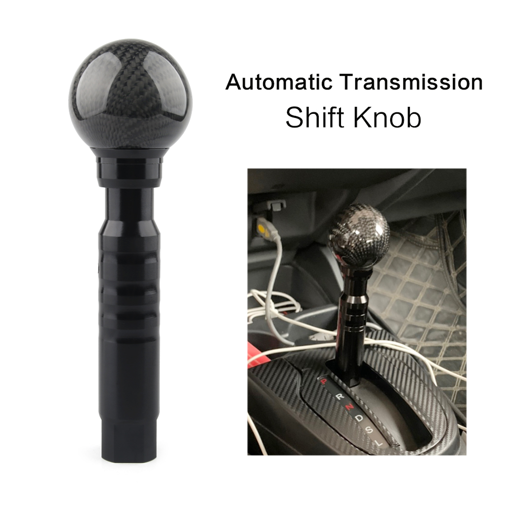 Cabinet Knob Round - Carbon-Optik Automatikgetriebe Schaltknauf Gangwahlschalter Runder Kugelknopf