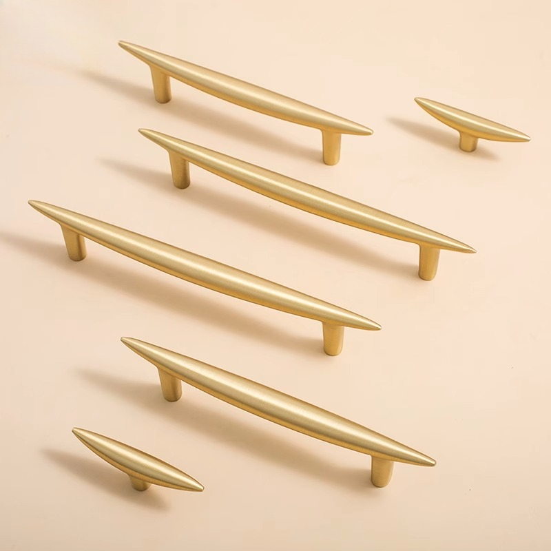 Furniture And Kitchen Hardware Fitting - Nordische Möbelgriffe aus massivem Messing für