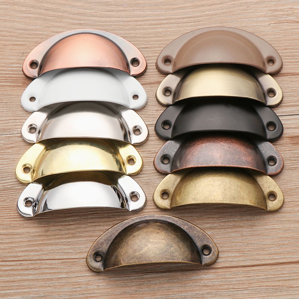 Furniture And Kitchen Hardware Fitting - 2PCS Antike Messing Shell Pull Griffe