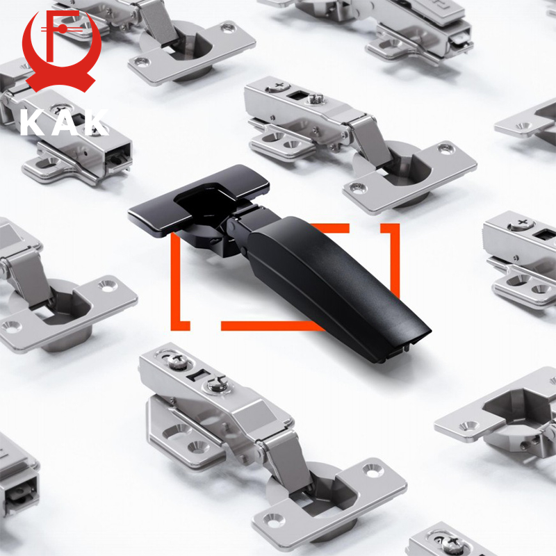 Furniture And Kitchen Hardware Fitting - KAK 2 Stück Küchenschrankscharniere, versteckt, schwarz,