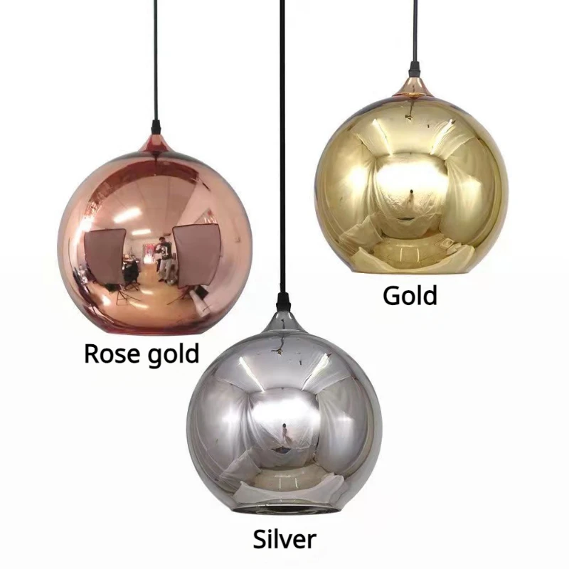 Cabinet Knob Round - 2026 Minimalistische Einzel-Pendelleuchte mit Spiegelchrom-Kugel und