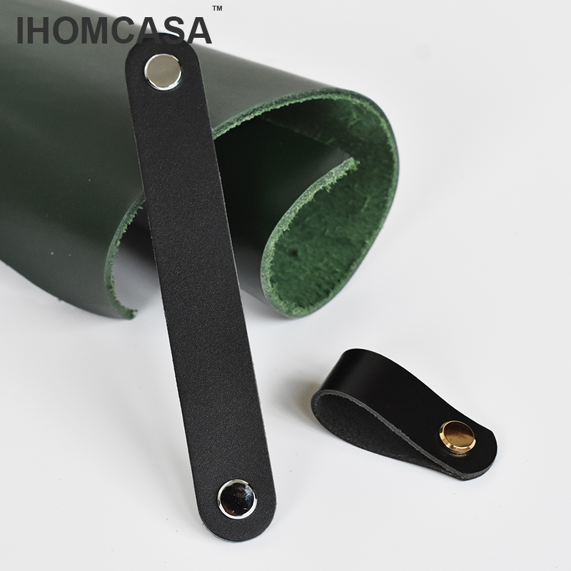 IHOMCASA Schwarze Lederknöpfe, – Furniture Rotating Hardware Bewertung und Preis