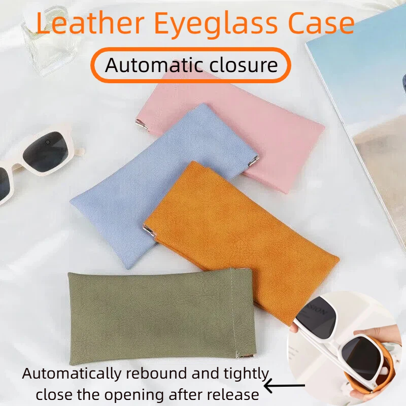 Unisex-Brillenetui aus Leder,  – Soft Close Hinge Bewertung und Preis