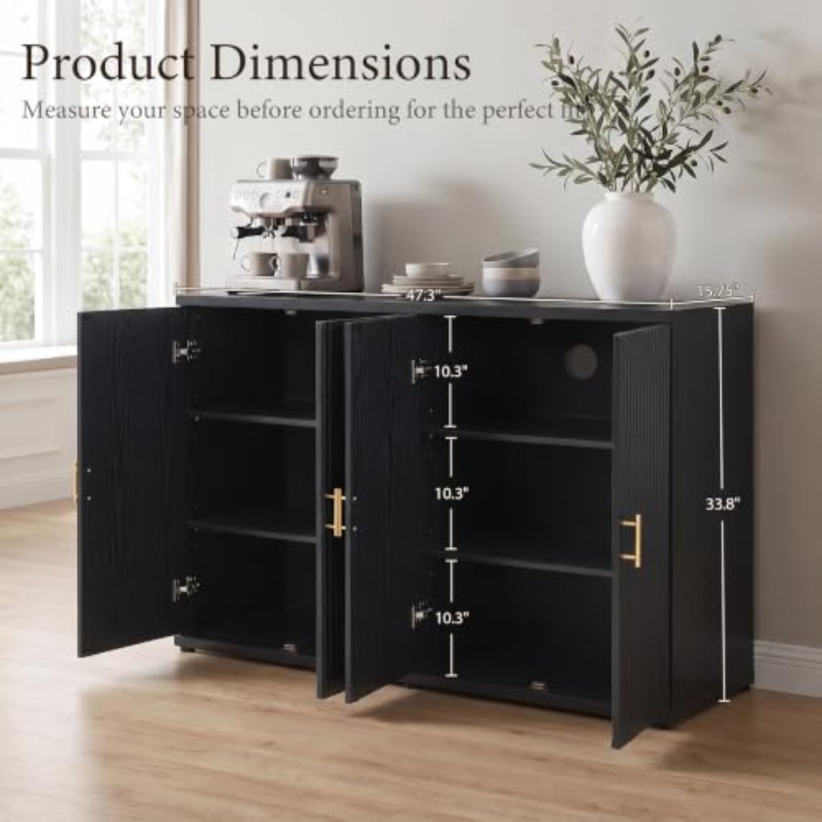47,3 W Modernes Sideboard mit  – Soft Close Hinge Bewertung und Preis